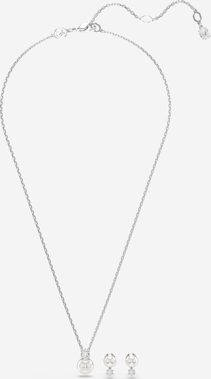 Juvelyrinių dirbinių rinkinys 'Matrix' iš Swarovski, spalva – sidabrinė / perlų balta, Prekių apžvalga