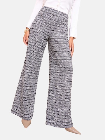 Friends Like These Wide leg Broek in Lila: voorkant