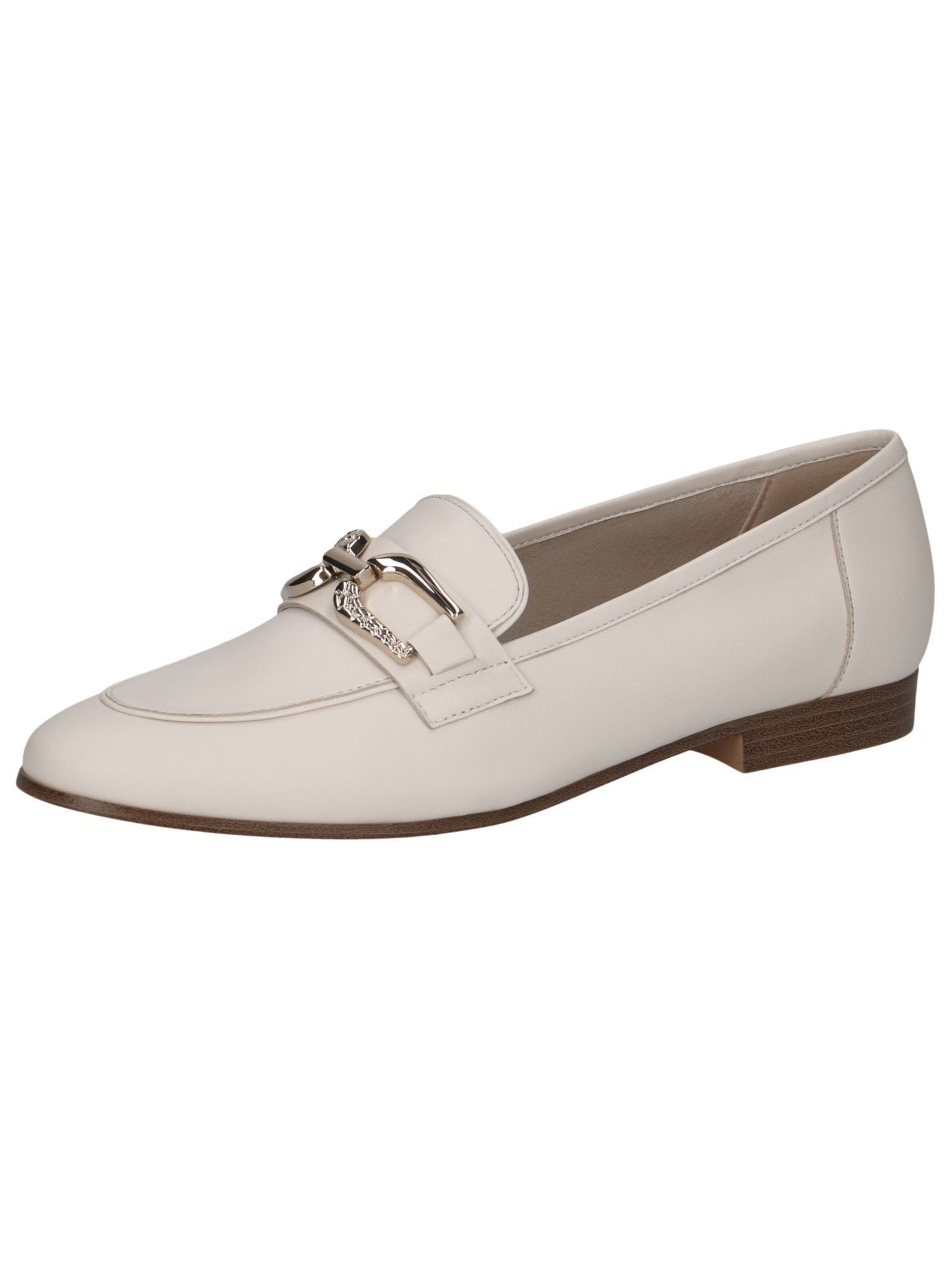 CAPRICE Classic Flats in White: front