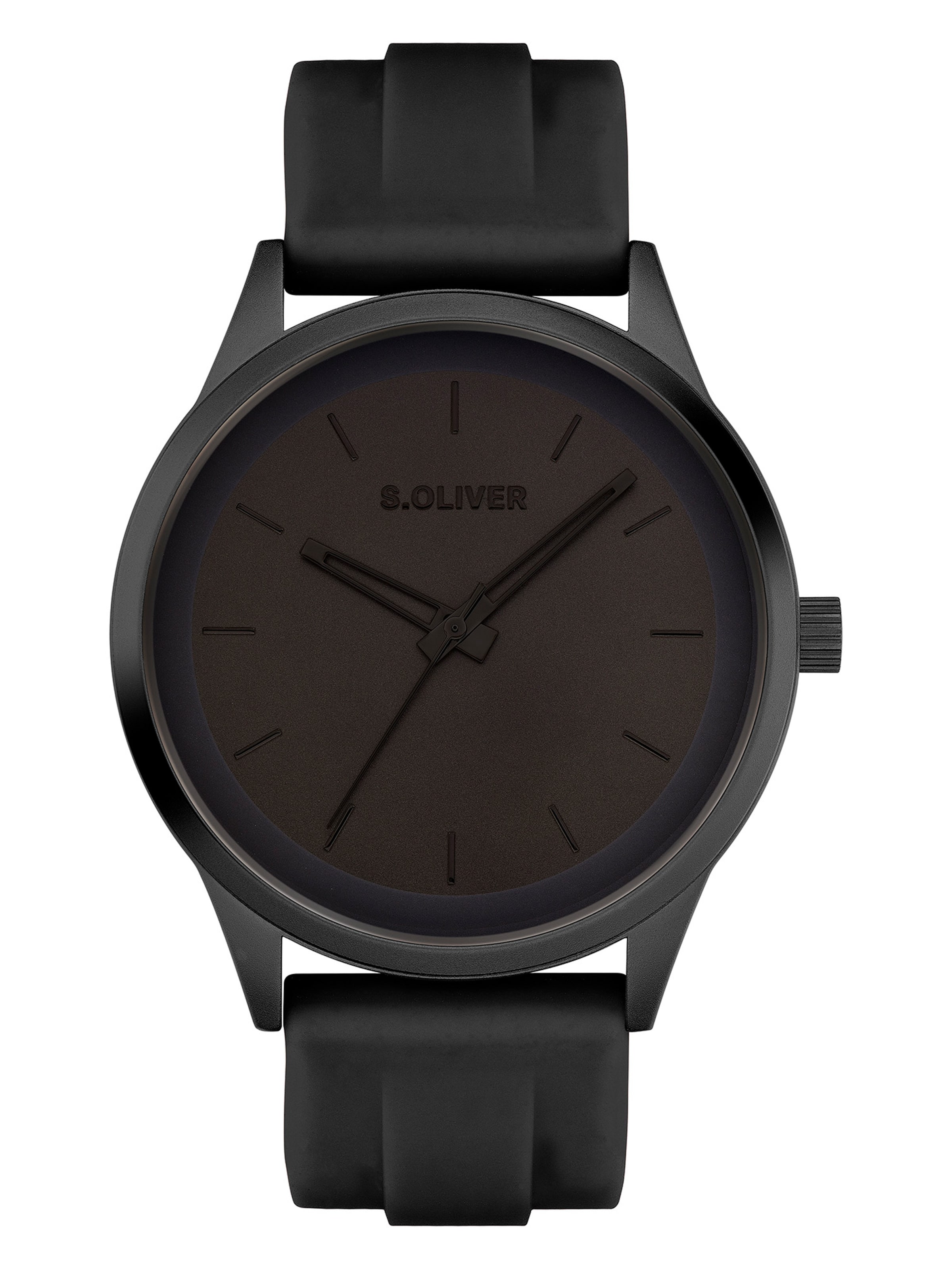 s.Oliver Analog Watch in Black: front