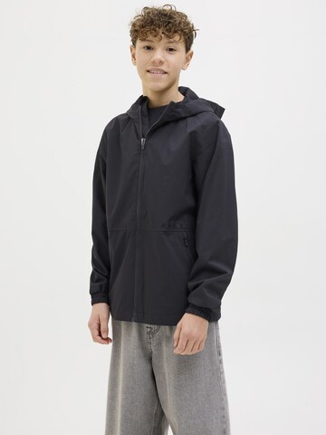 Veste mi-saison Jack & Jones Junior en noir : devant