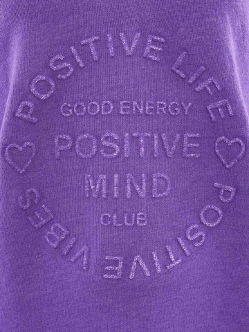 Zwillingsherz Μπλούζα φούτερ 'Positive Mind' σε λιλά