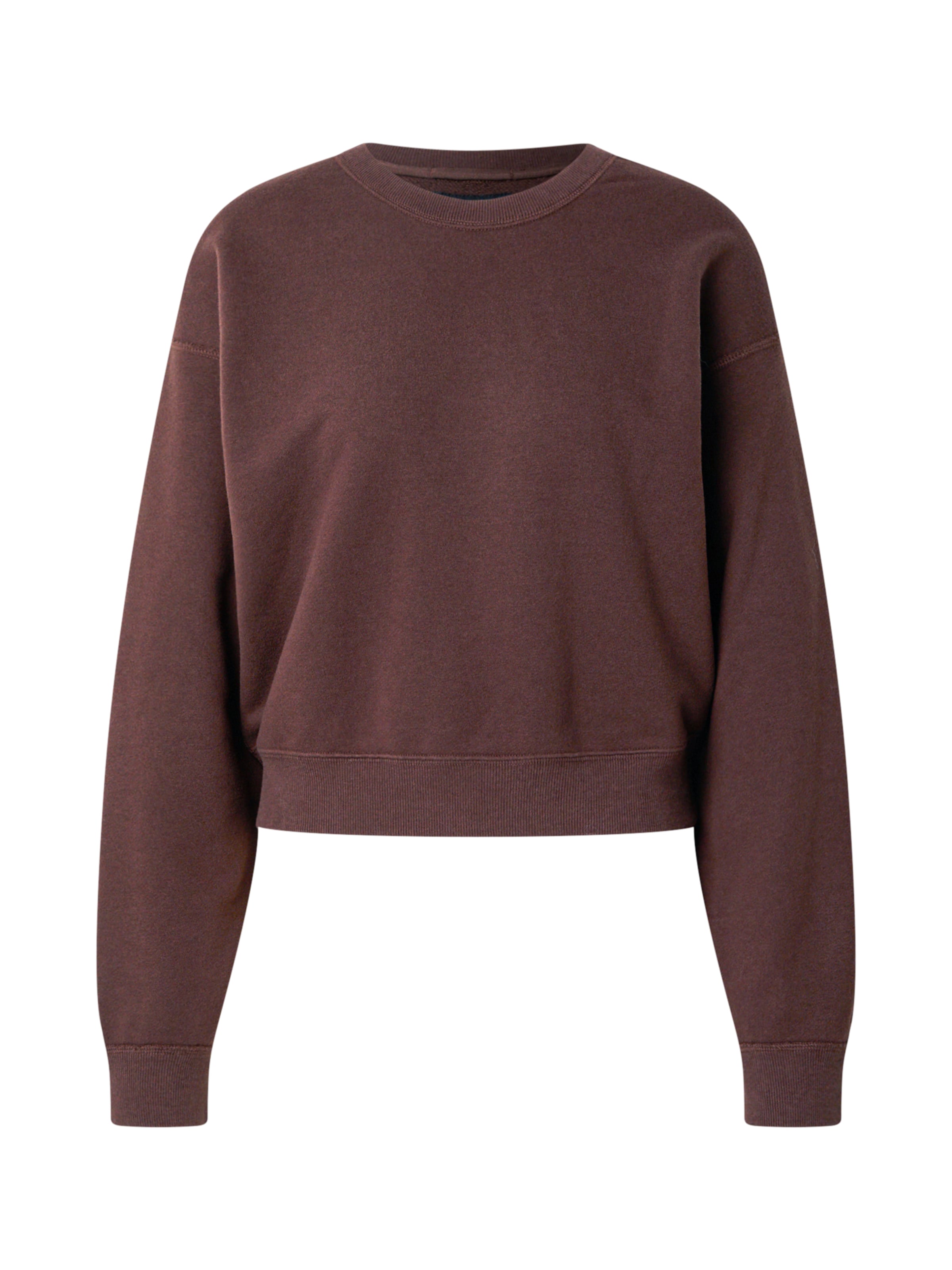 Abercrombie & Fitch Mikina 'CLASSIC' – hnědá: přední strana