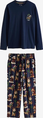 Pyjama long Next en bleu : devant