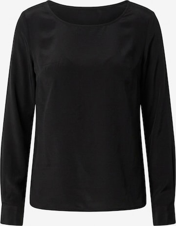 Posh Gear - Blusa 'Seidenbluse Rotondoseta' en negro: frente