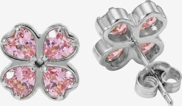 PURELEI - Pendientes 'Rosa Cuore' en plata: frente