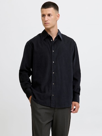 JACK & JONES - Ajuste confortable Camisa en azul: frente