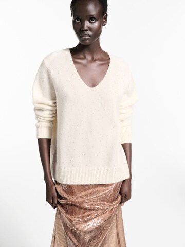 Pull-over 'Edurne' MANGO en or : devant