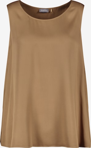 SAMOON Blouse in Brown: front