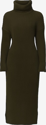 Robes en maille Elara en vert : devant