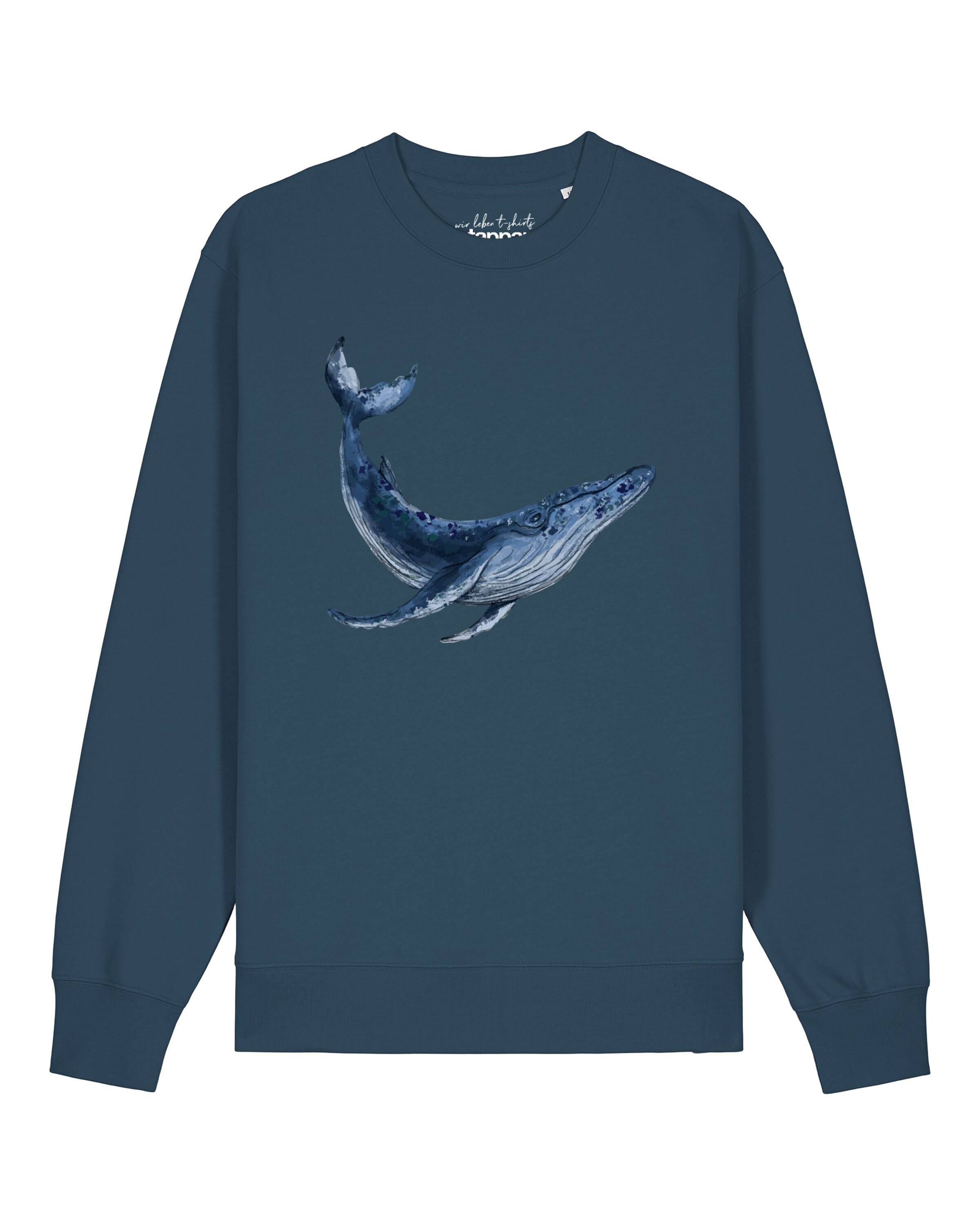 Watapparel Sweatshirt 'Wal' in Blue: front