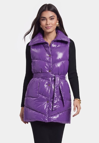 faina - Colete em roxo: frente