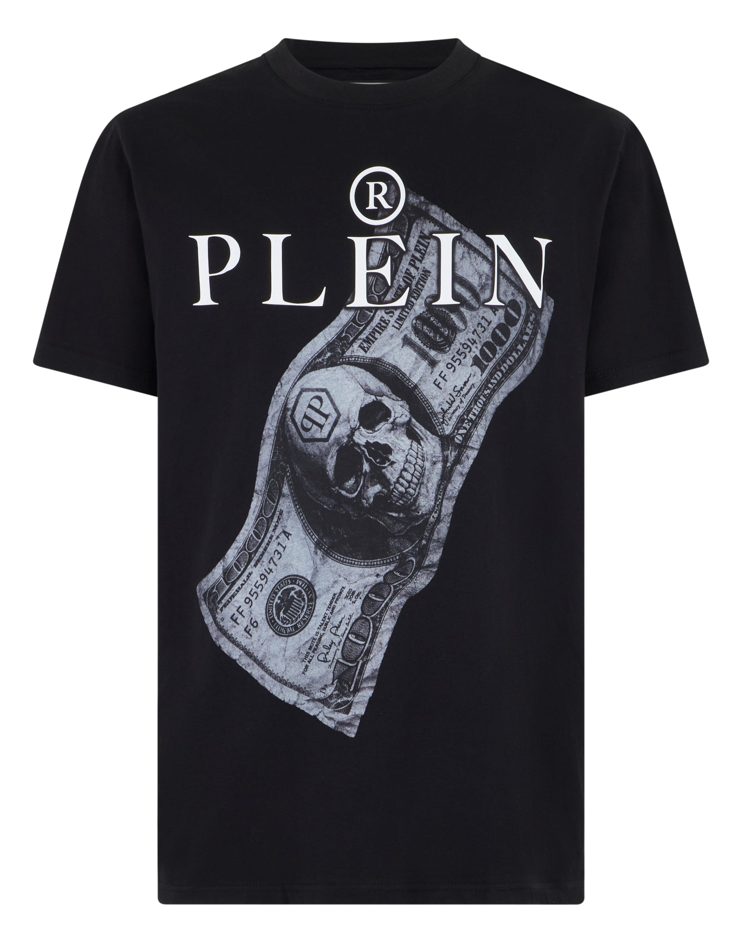 Maglietta di Philipp Plein in nero: frontale