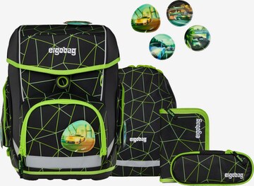 ergobag Backpack 'Schulranzen-Set cubo Set' in Green: front