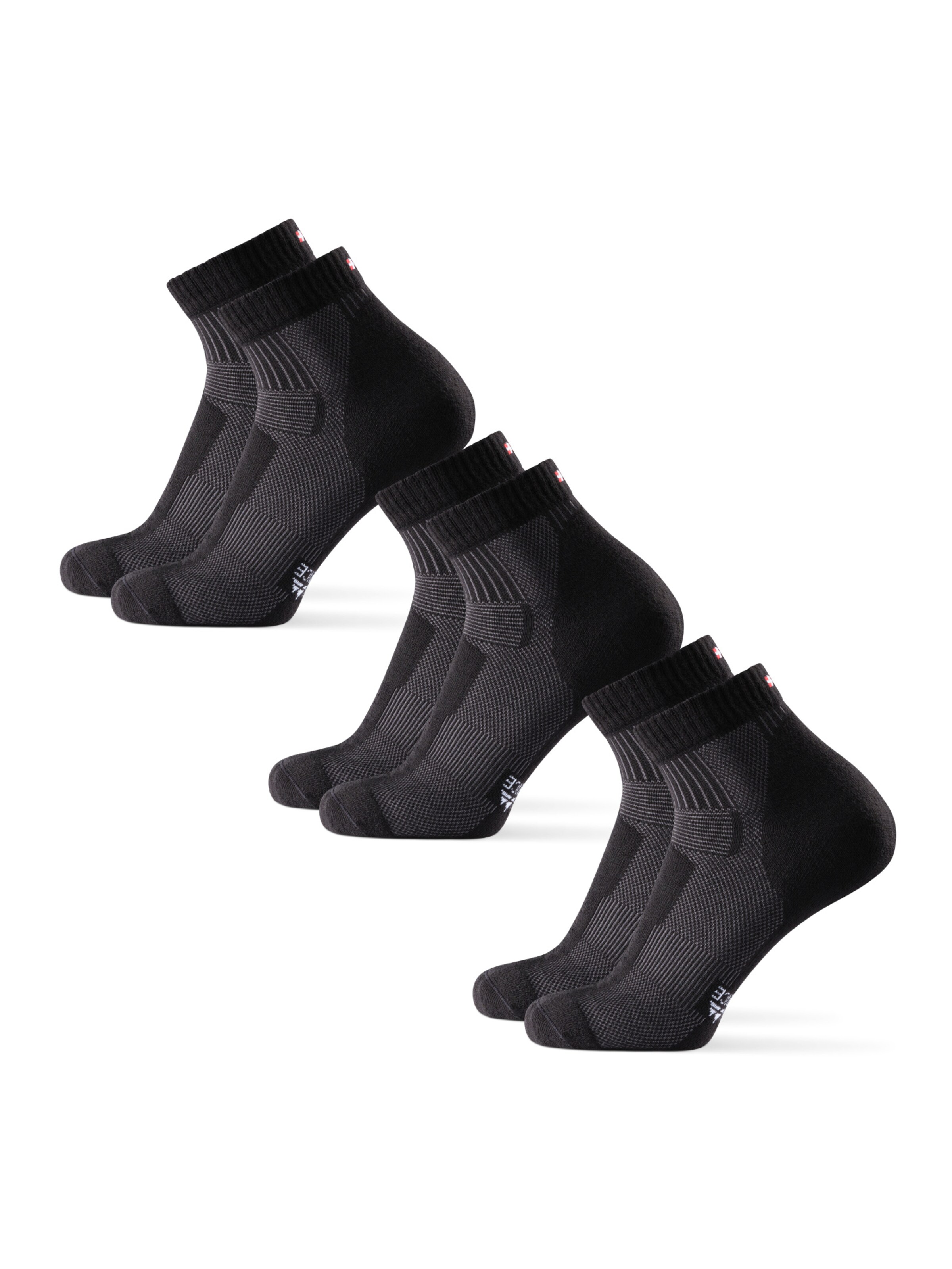 DANISH ENDURANCE Sokker 'Light Hiking Low-Cut' i sort