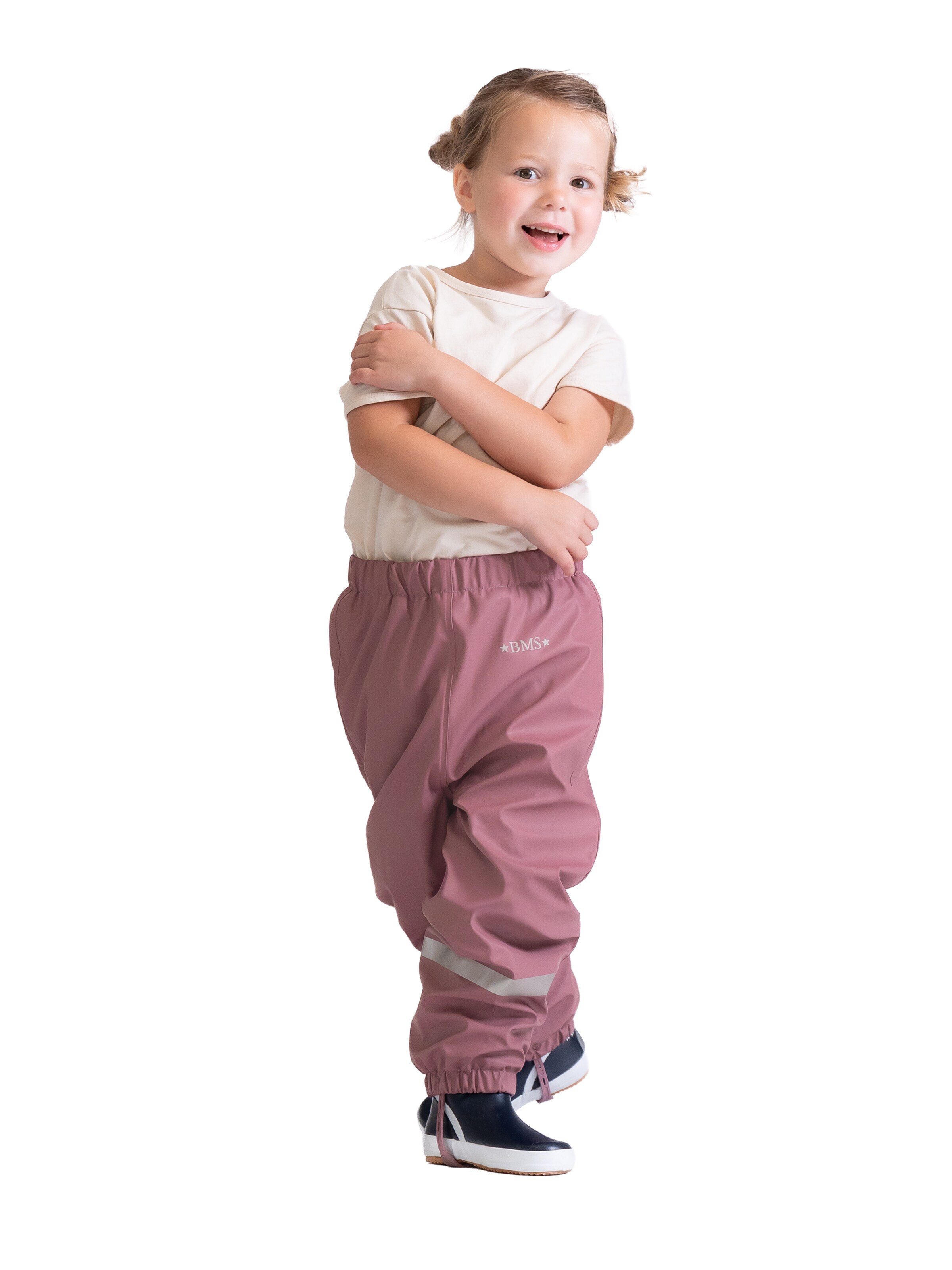 BMS Regular Outdoor Pants 'SoftSkin Antarctic' in Purple: front