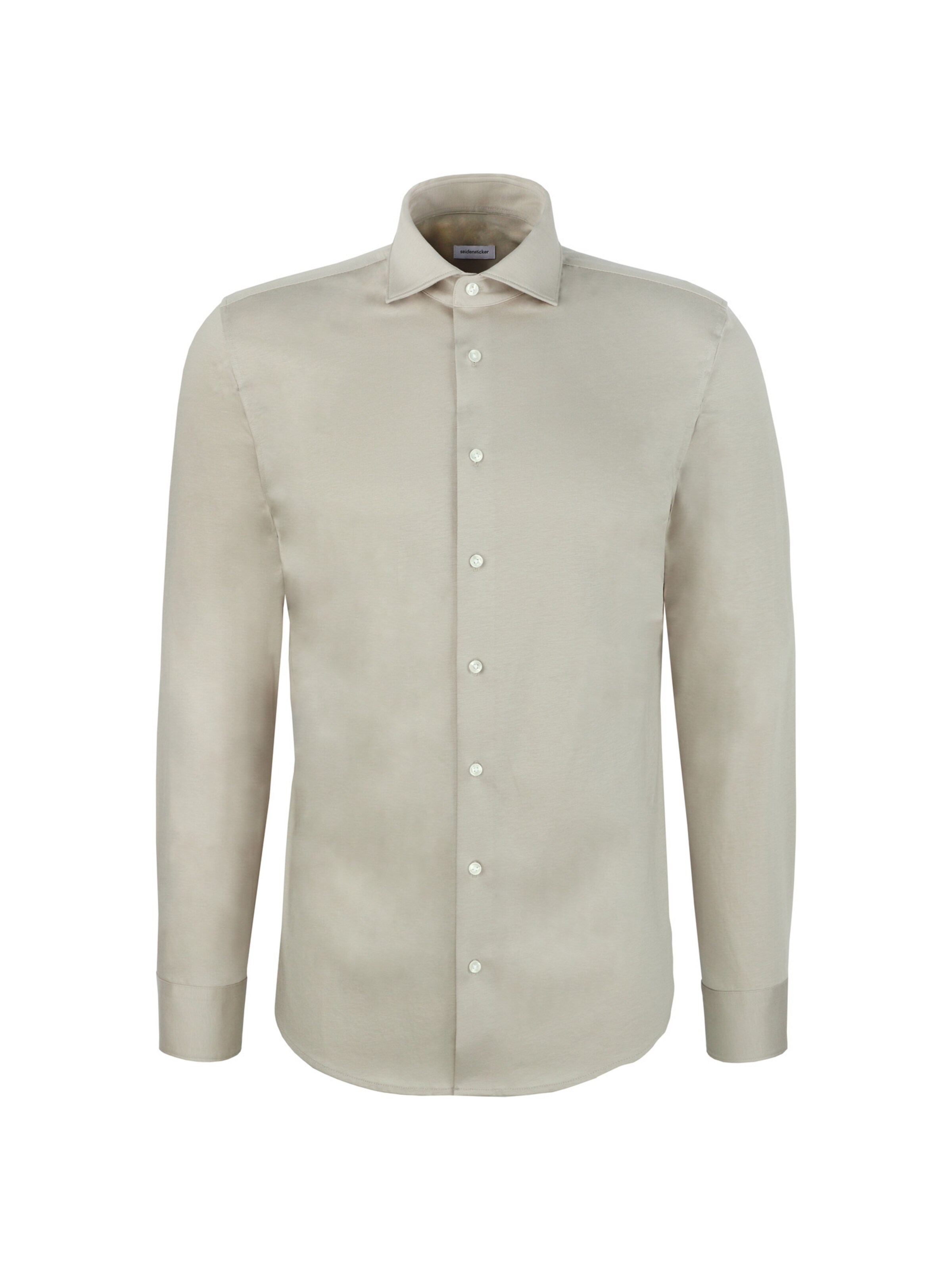 SEIDENSTICKER Regular Fit Businesshemd in Beige: Vorderseite