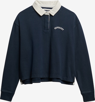 Superdry Poloshirt 'Athletic Essentials' in Blau: Vorderseite