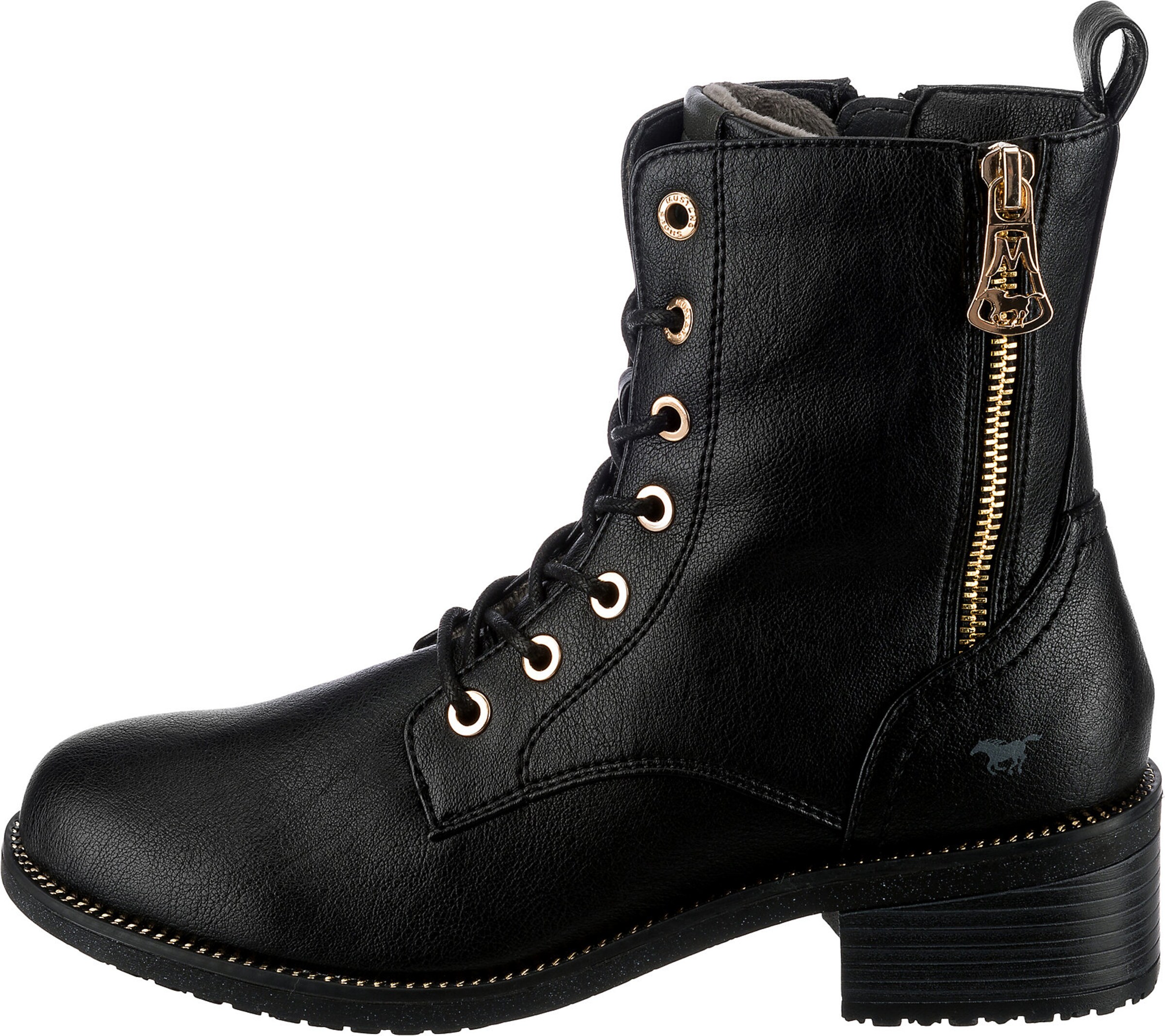 Stivaletto stringato di MUSTANG in nero