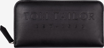 TOM TAILOR Wallet in Black: front