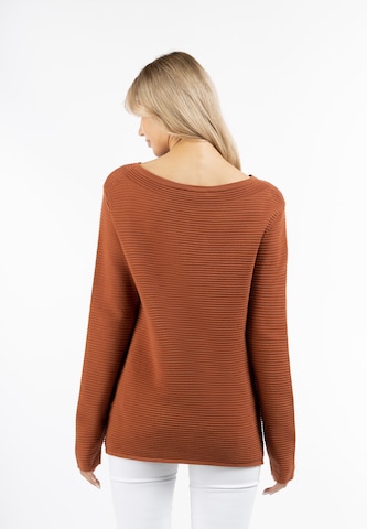 usha WHITE LABEL Pullover in Braun