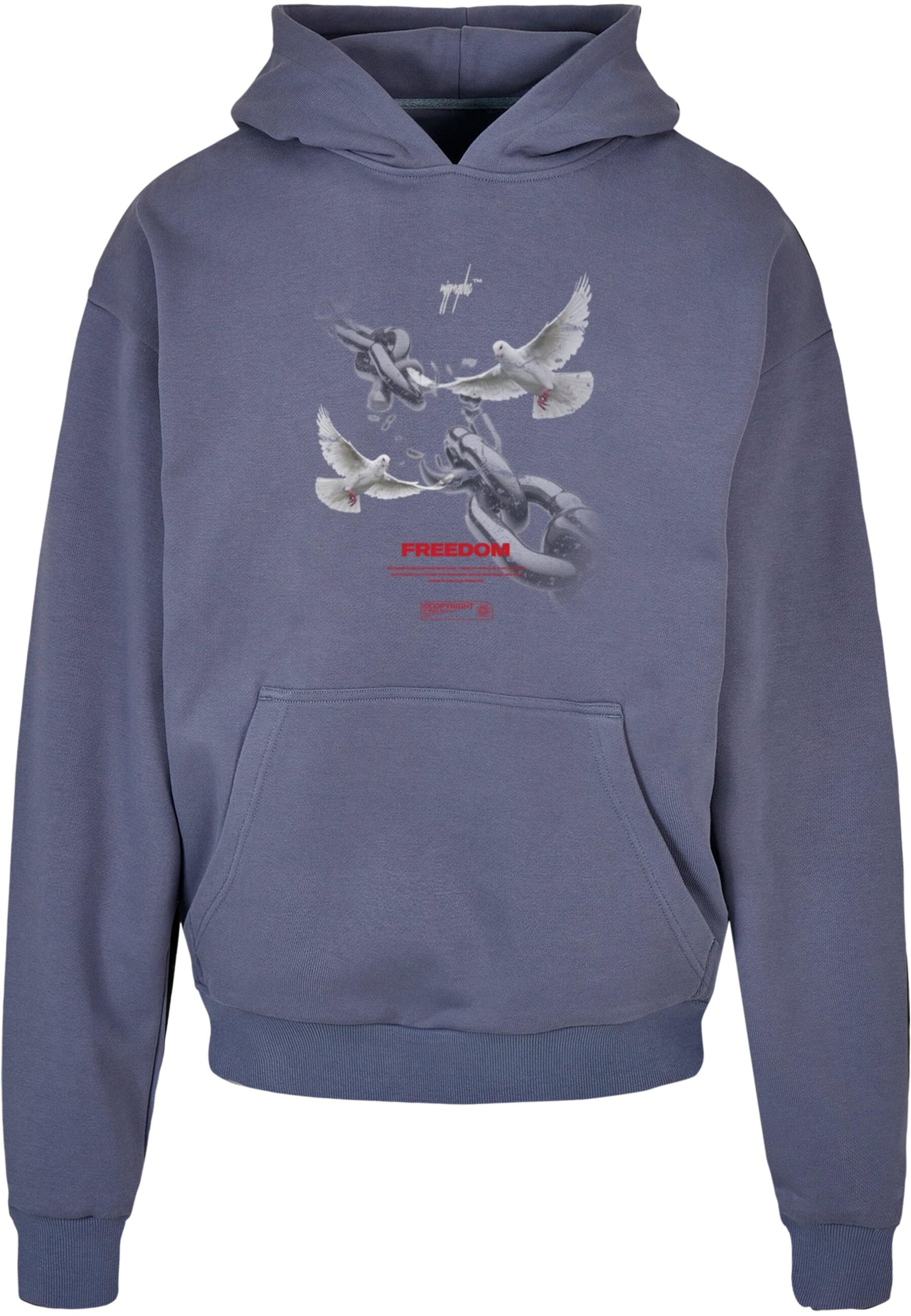 MJ Gonzales Sweatshirt 'Freedom' in Blue: front