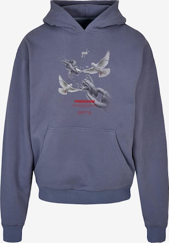 MJ Gonzales Sweatshirt 'Freedom' in Blauw: voorkant