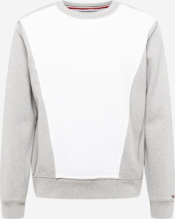 Sweat-shirt Tommy Jeans en gris : devant