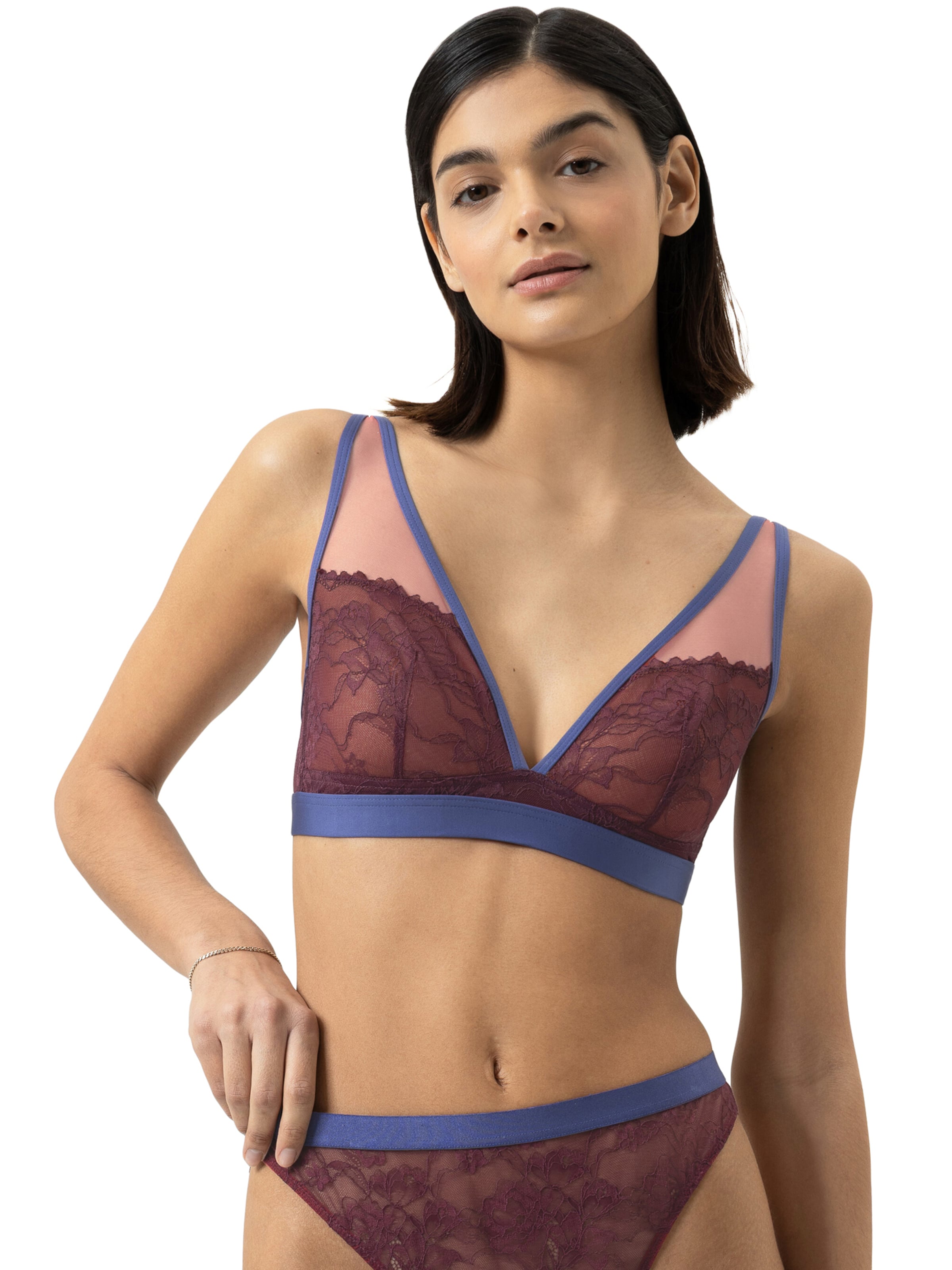 Mey Triangel BH 'Poetry' in Rot: Vorderseite