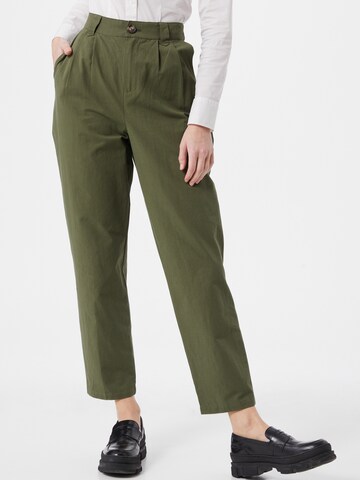 Regular Pantalon à pince 'Agnesa 7427' minimum en vert : devant