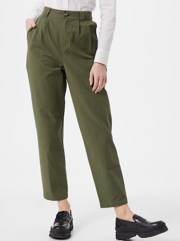 minimum Pleat-Front Pants 'Agnesa 7427' in Green: front