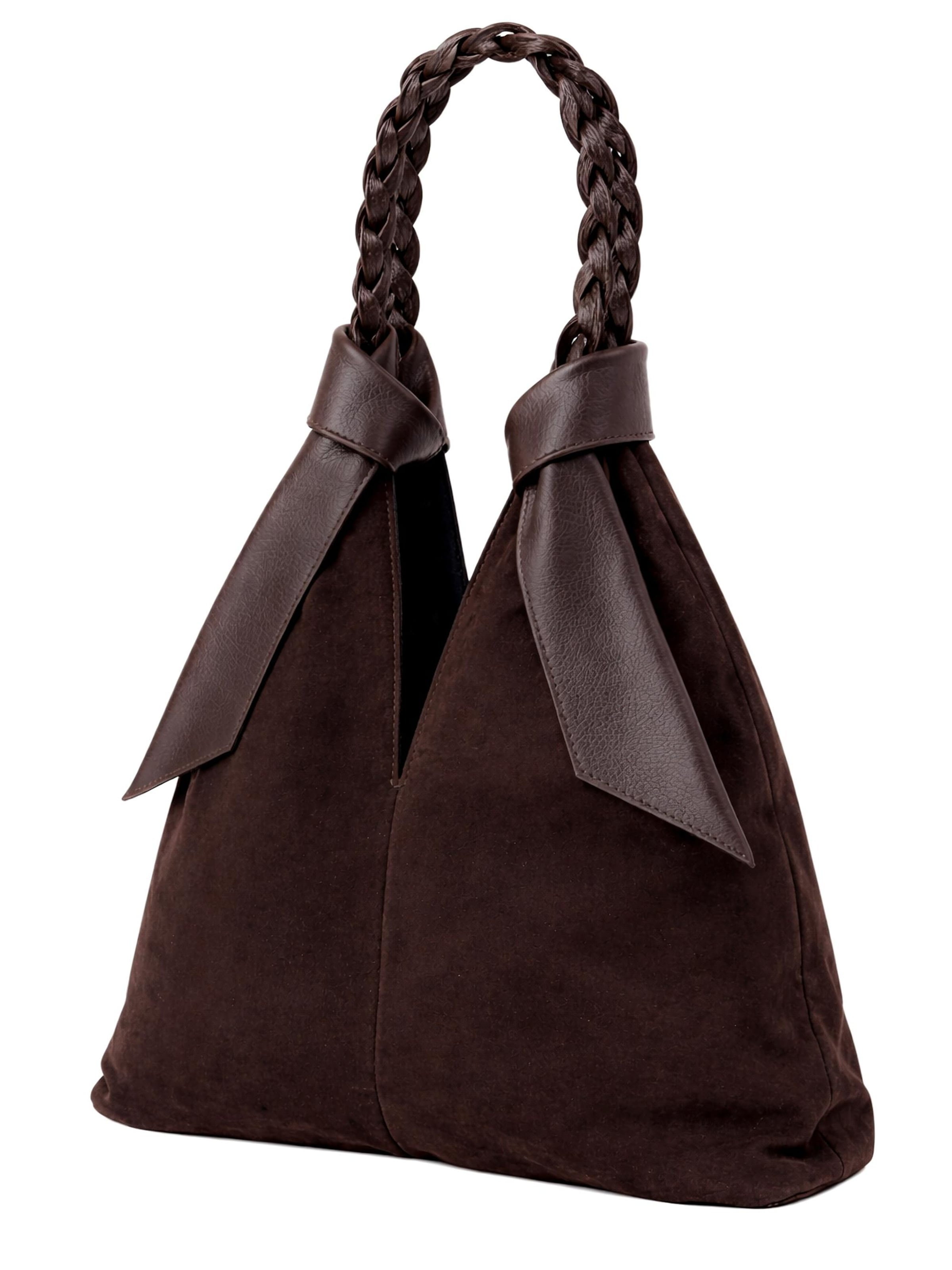 COLLEZIONE ALESSANDRO Shoulder Bag 'Lusso' in Brown: front