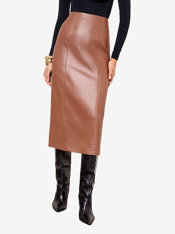 Jupe Friends Like These en marron : devant