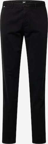 Pantalon chino 'Crigan3-D' BOSS en noir : devant