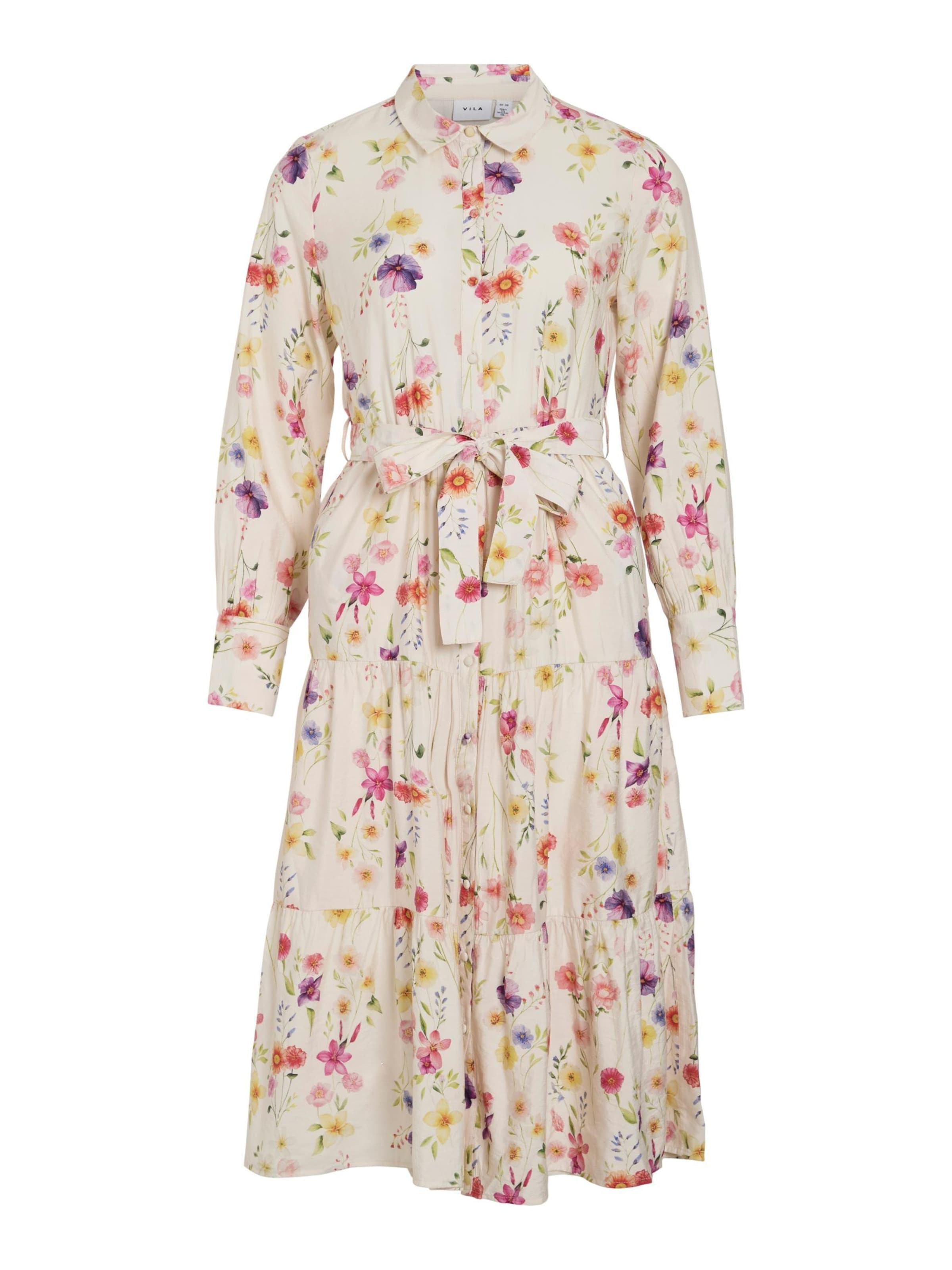 Abito 'VIALINIA' VILA di colore beige / giallo / lilla / rosa, Visualizzazione prodotti