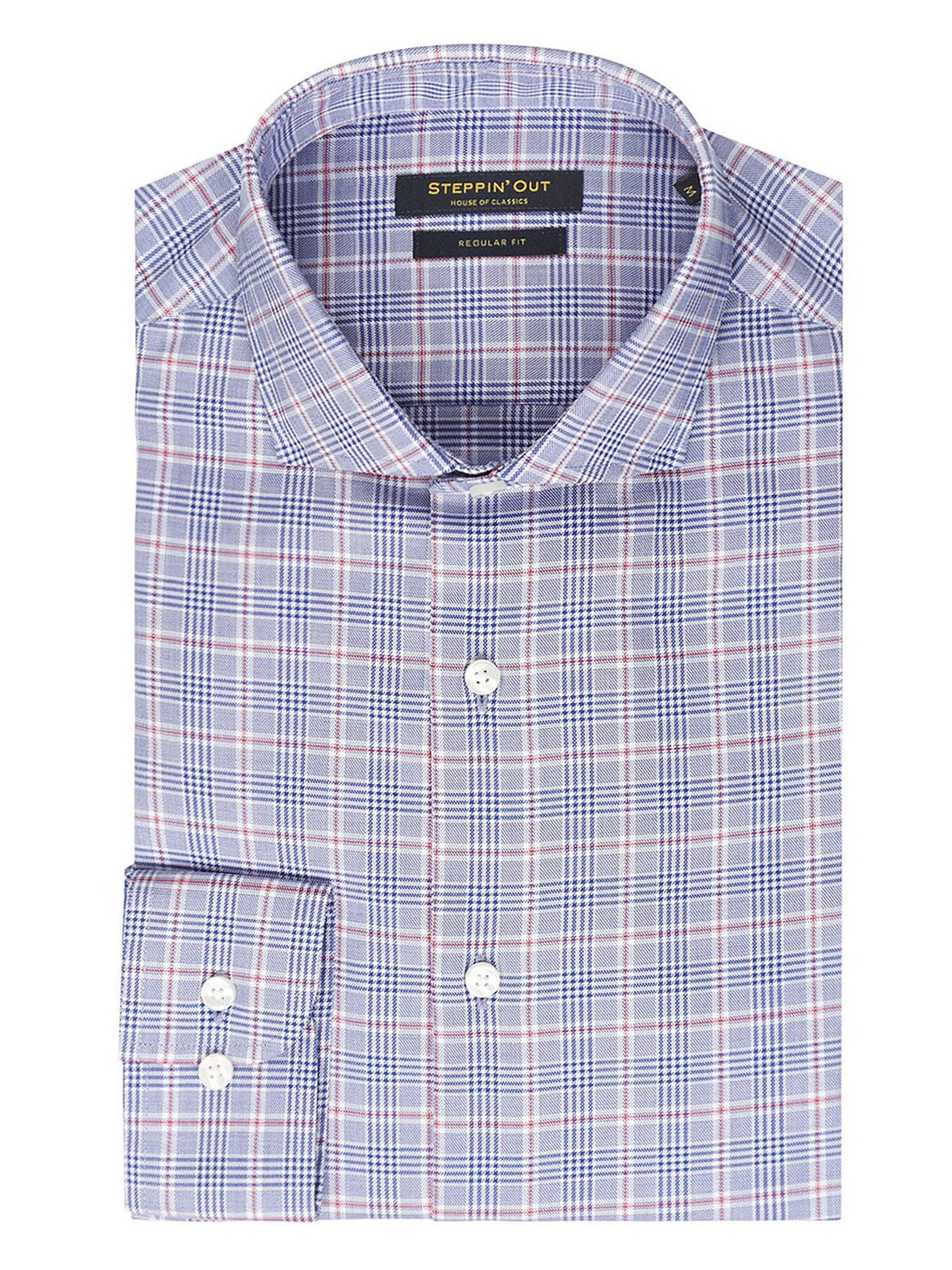 Steppin' out Regular fit Button Up Shirt in Blue