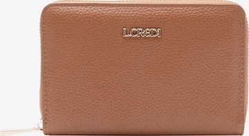 L.CREDI Wallet 'Perla' in Brown: front