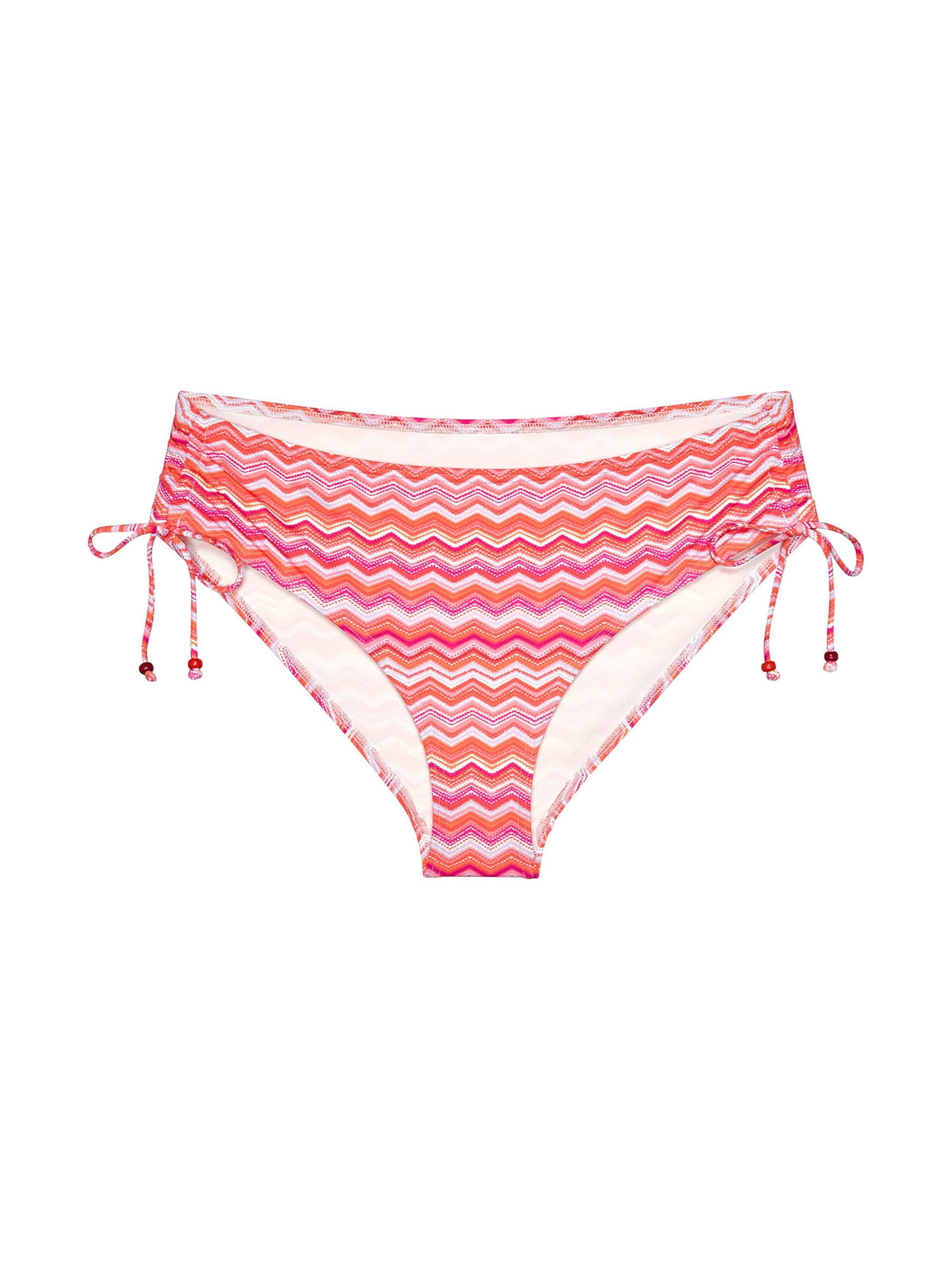 TRIUMPH Bikinibroek ' Red Label Mix & Match Summer ' in S in de kleur Oranje / Rood / Wit, Productweergave