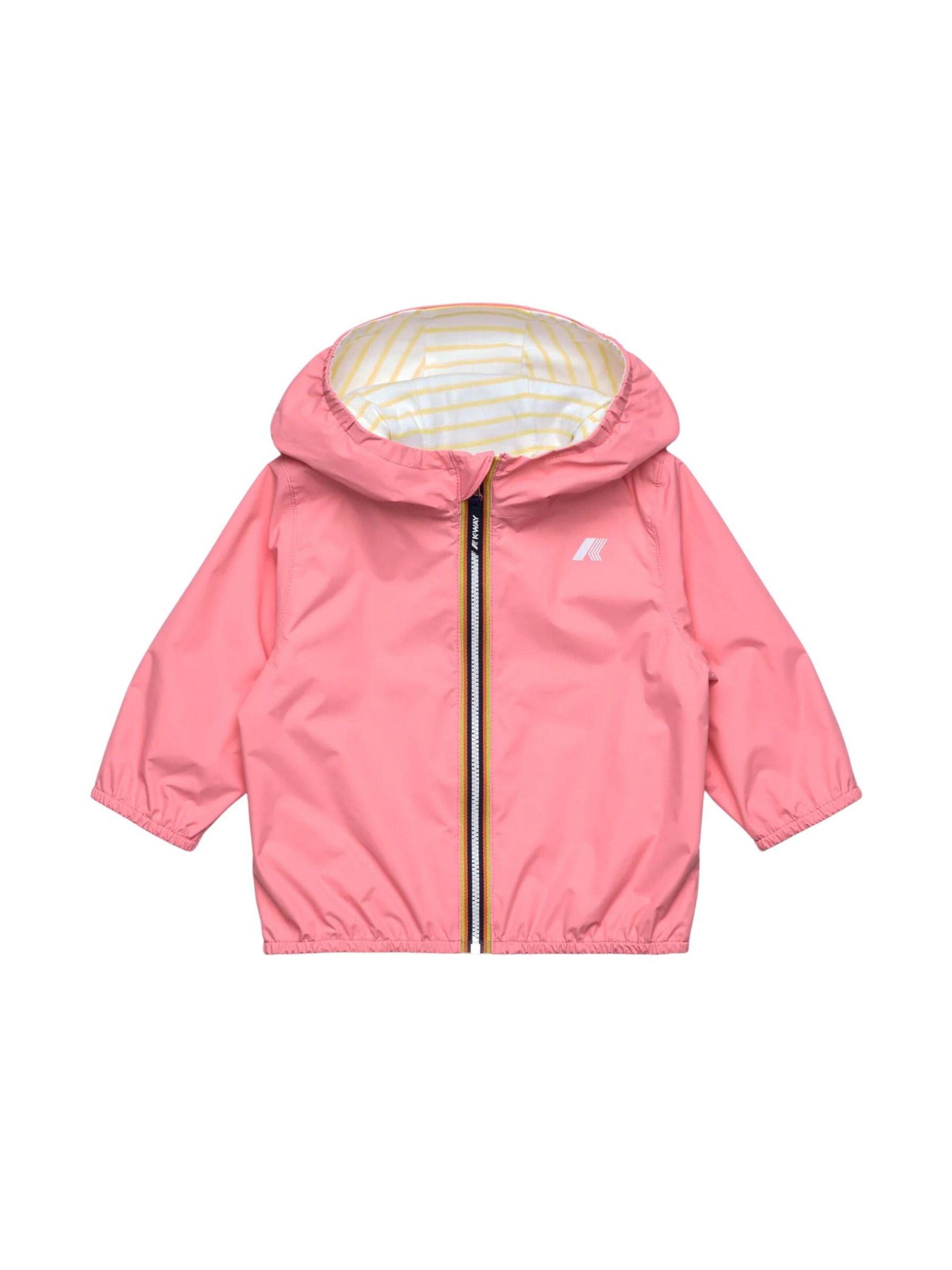 Giacca di mezza stagione 'E.JACK PLIS' di K-Way in rosa: frontale