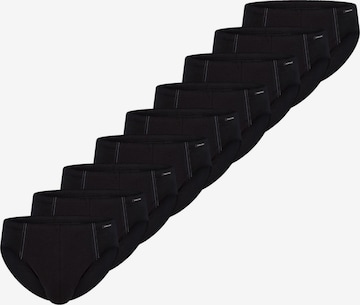 SCHIESSER Slip 'Cotton Essential' in Zwart: voorkant