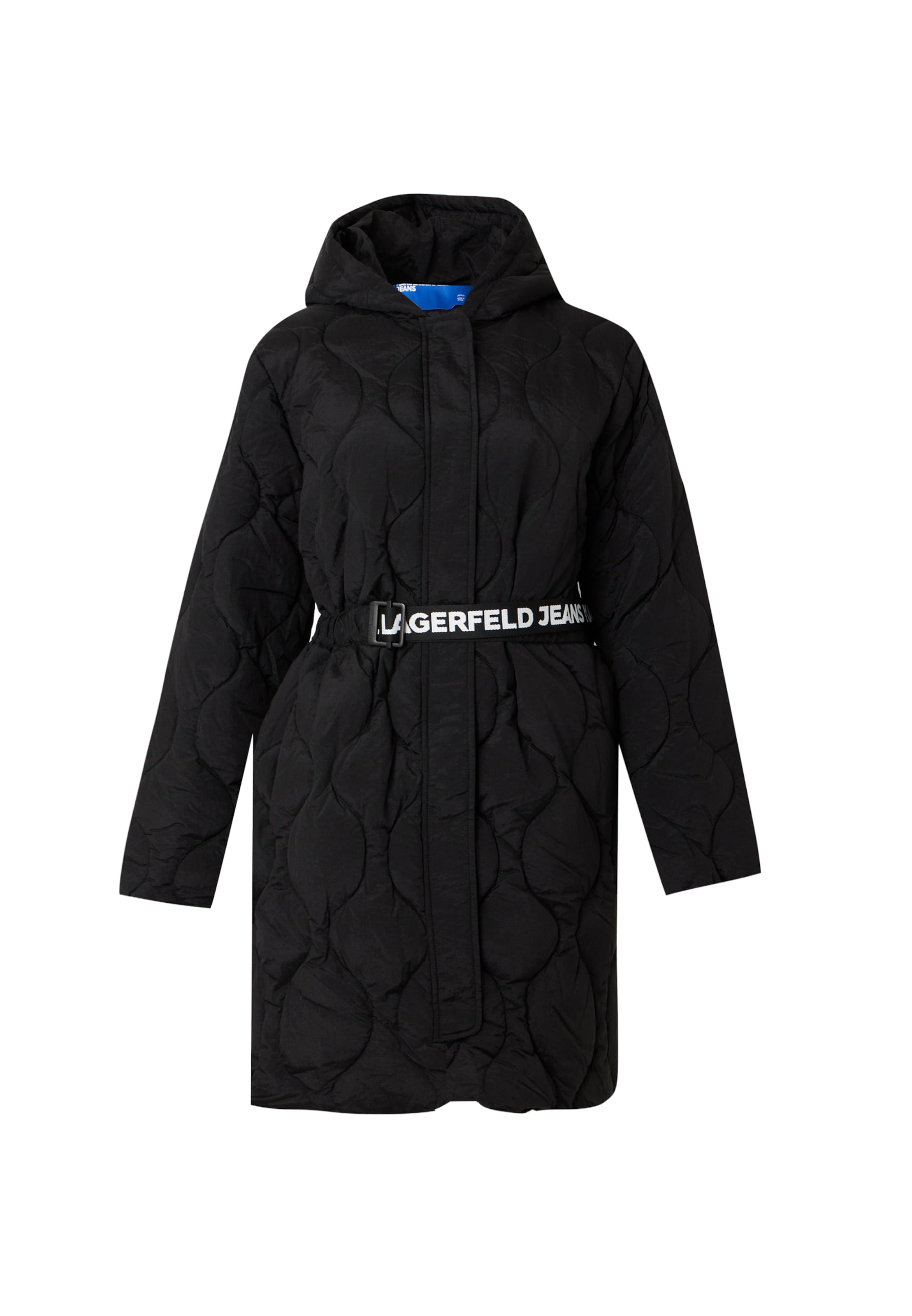 Cappotto di mezza stagione di KARL LAGERFELD JEANS in nero: frontale