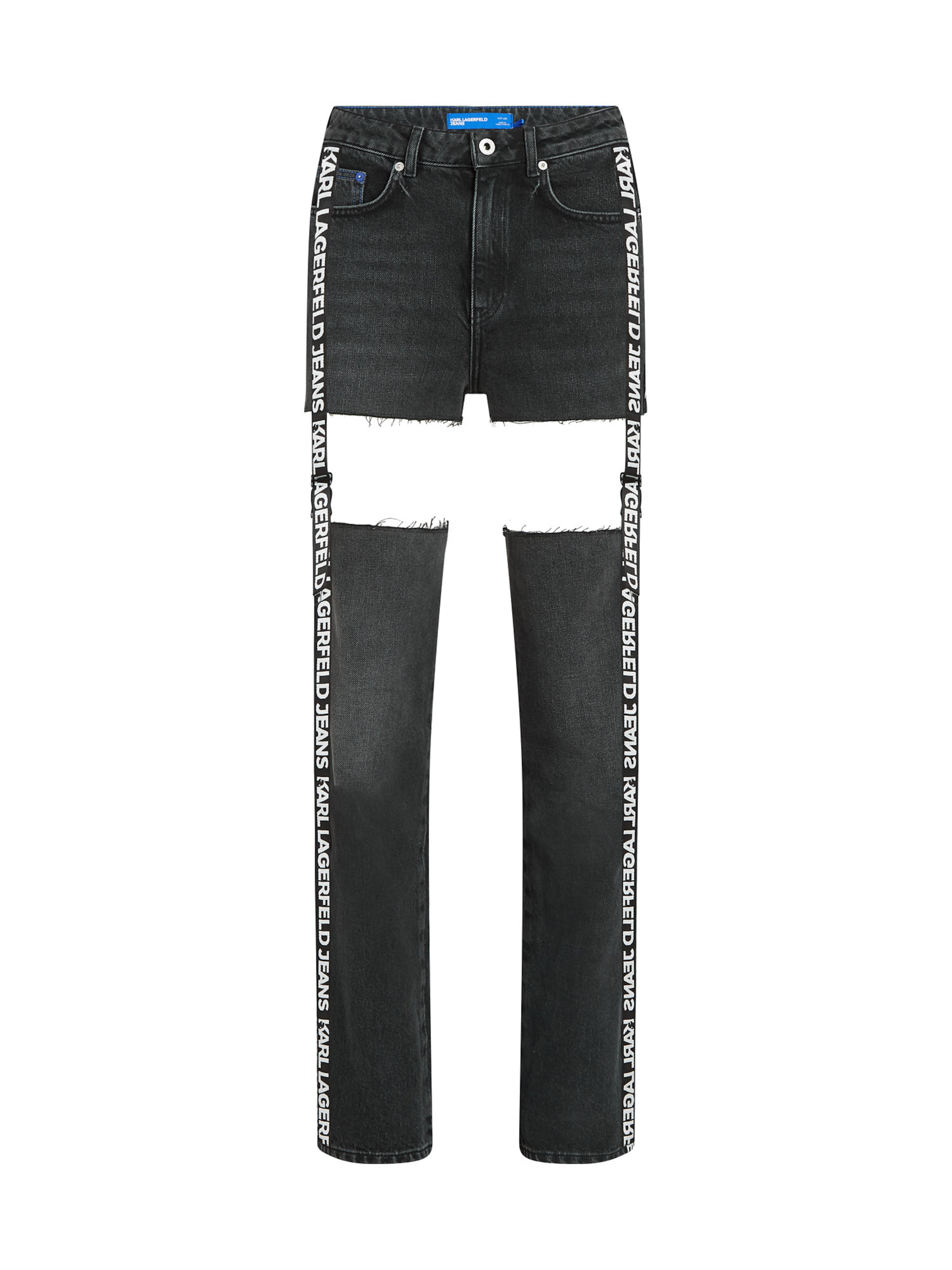 Regular Jean KARL LAGERFELD JEANS en noir : devant