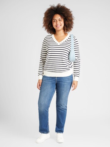 Tommy Hilfiger Curve Pullover in Weiß