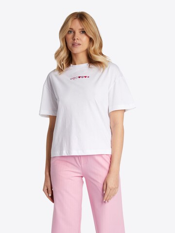 T-shirt Rich & Royal en blanc : devant