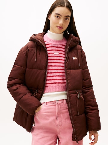 Tommy Jeans Winter jacket in Red: front