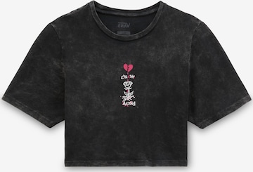 VANS - Camisa 'HEARTBREAKER CREW CROP II' em preto: frente