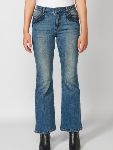 KOROSHI Flared Jeans in Blue