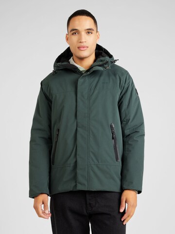 Ragwear Winter jacket 'Hatar' in Green: front