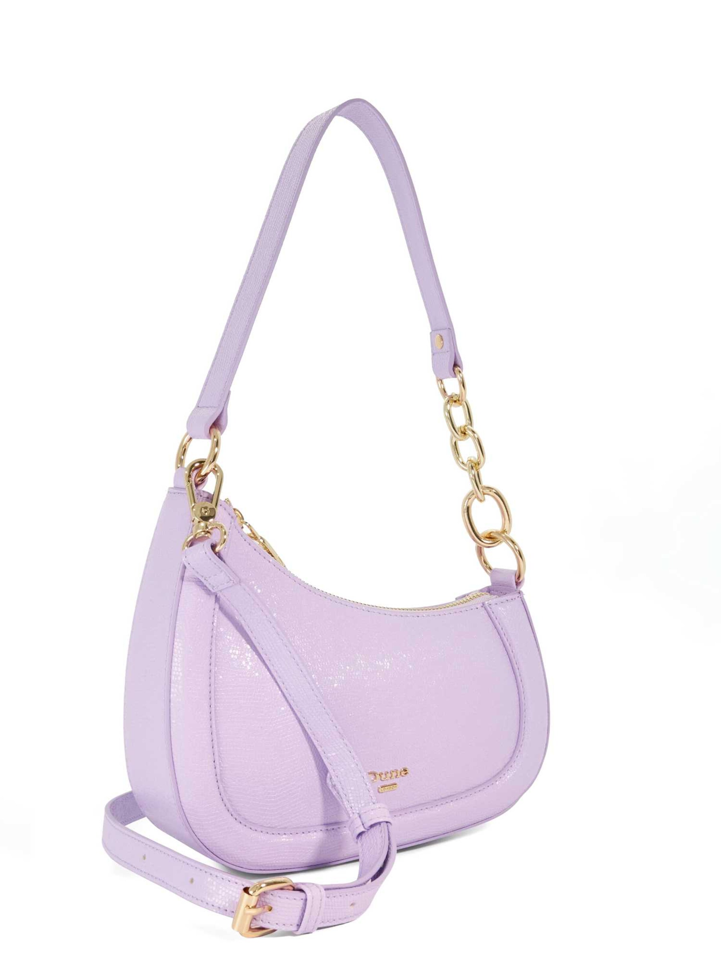 Dune LONDON Schultertasche 'Direction' in Lila