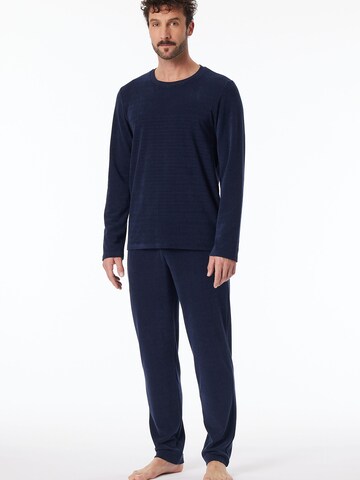 SCHIESSER Pyjama 'Casual Nightwear' in Blau